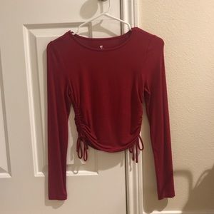 pacsun red crop top